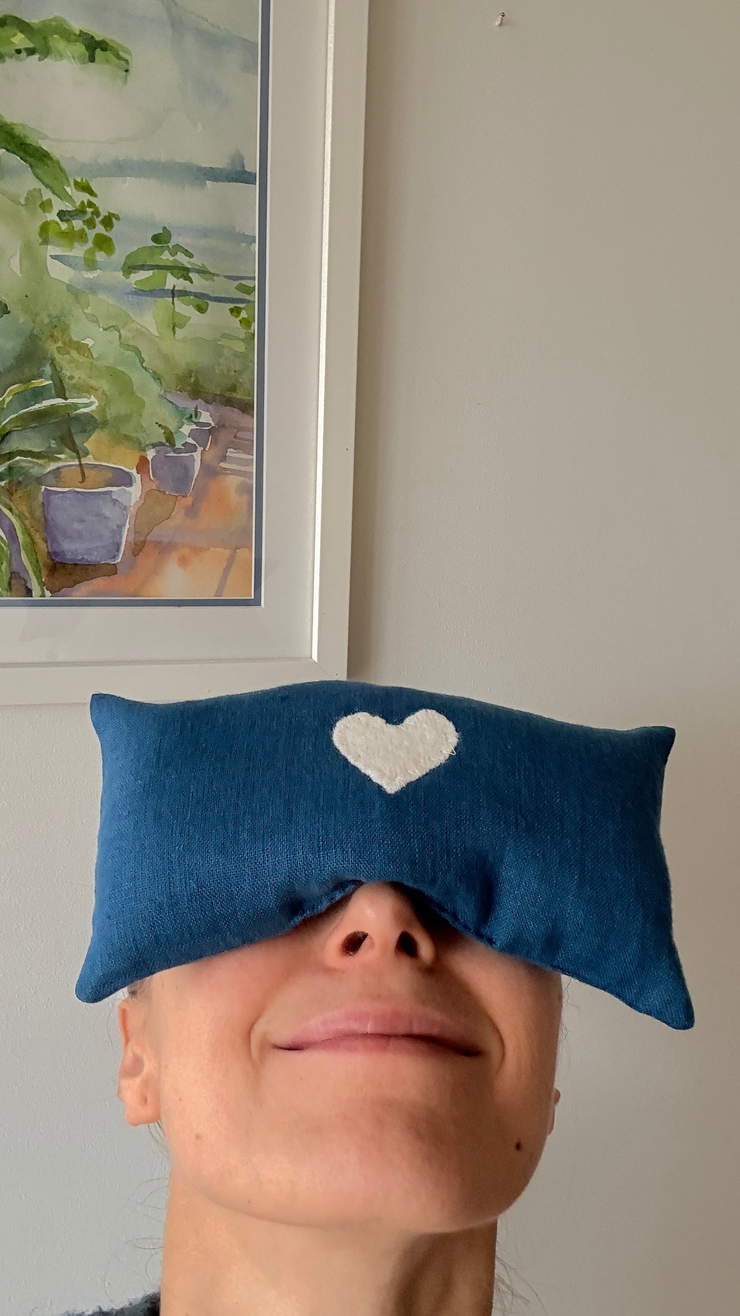 Akių relaksacinė pagalvėlė "Melsvas vakaras”