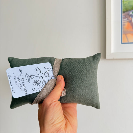 Akių relaksacinė pagalvėlė "Miškas”