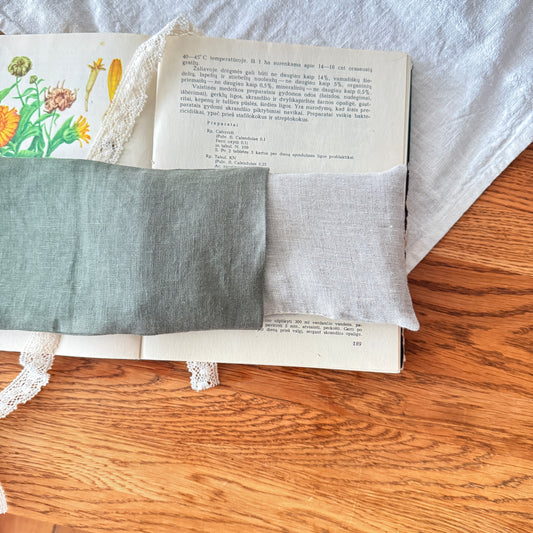 Akių pagalvėlės užvalkaliukas pastelinės žalios sp.